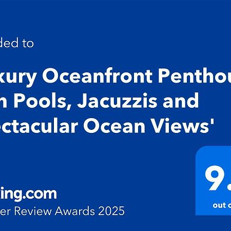 Ferienwohnung 'Luxury Oceanfront Penthouse With Pools, Jacuzzis And Spectacular Ocean Views' Rosarito Exterior foto